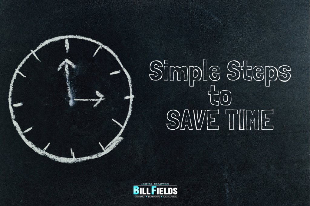 simple steps to save time