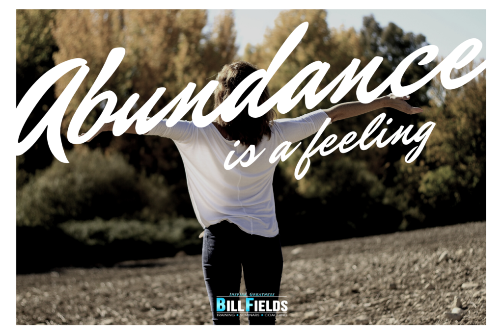 abundance is a feeling, abundance